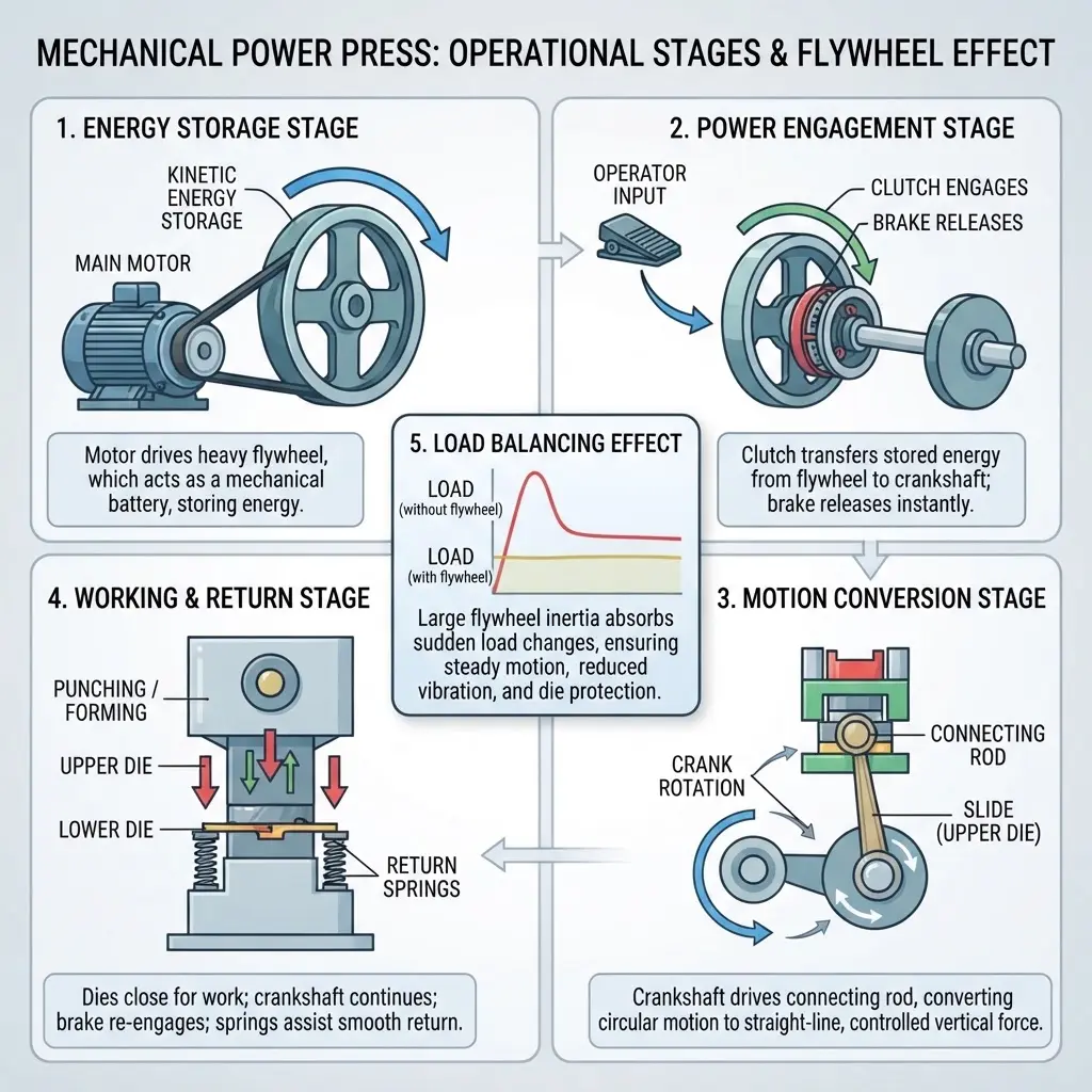 Working Principle – Crank-Slider Power Transmission